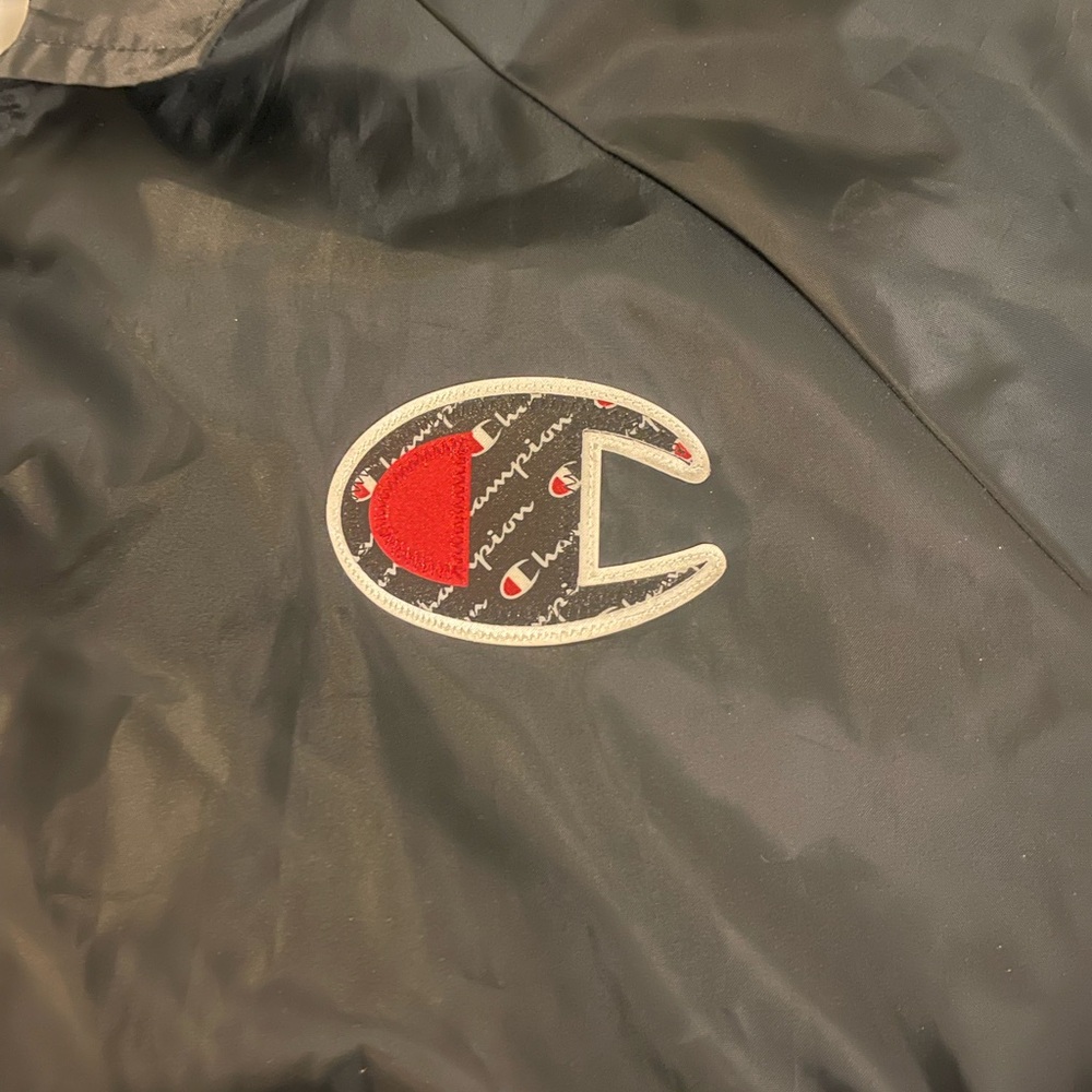 Champion Black Jacket With Logo Pattern - image 2